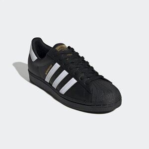 Adidas Originals Men's Black White Superstar Fashion Sneakers Size 12 EG4959